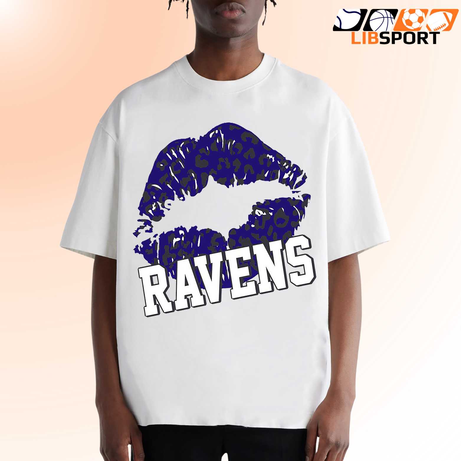 Leopard Lips Baltimore Ravens T Shirt, Nfl Fan Shirt
